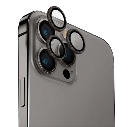 Стекло для iPhone 15 Pro Max UNIQ OPTIX Camera Lens protector Aluminium (IP6.7P(2023)-ALENSGRY) Grey