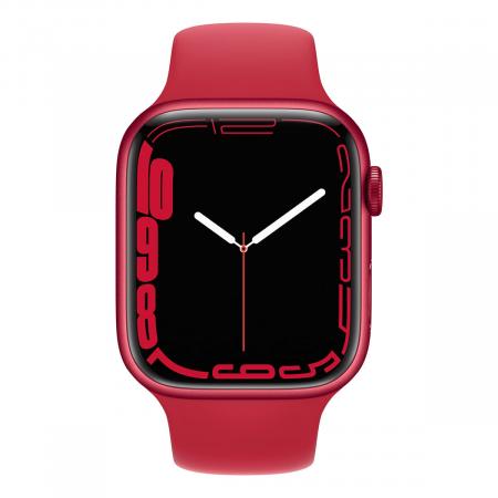 Apple Watch Series 7, 41 мм корпус из алюминия красного цвета, спортивный ремешок (PRODUCT)RED™