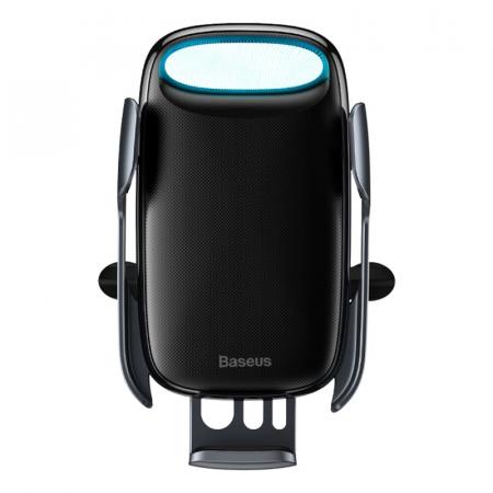Автомобильный держатель с беспроводной зарядкой Baseus Milky Way Electric Bracket Wireless Charger, 15W (WXHW02-01) Черный