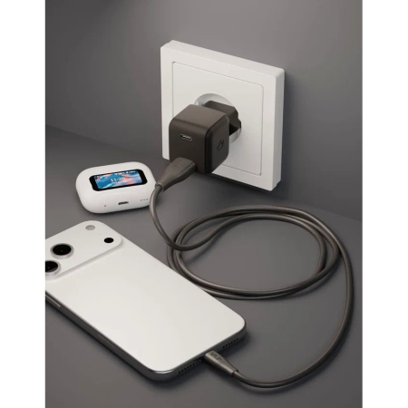 Дата-кабель VLP LITE Color Line USB-C, 60W, 1 м Чёрный