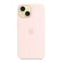 Чехол для Apple iPhone 15 Silicone Case с MagSafe Pink, розовый