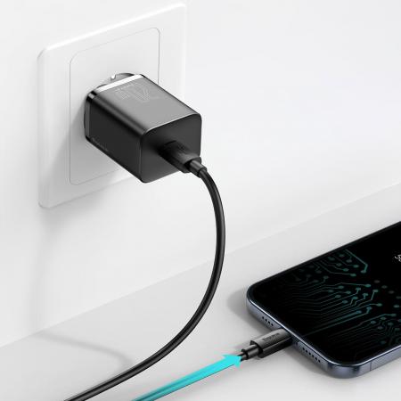 Зарядное устройство USB Type-C Baseus Super Si Quick Charger 1C 20 Вт EU (CCSUP-B01), черный