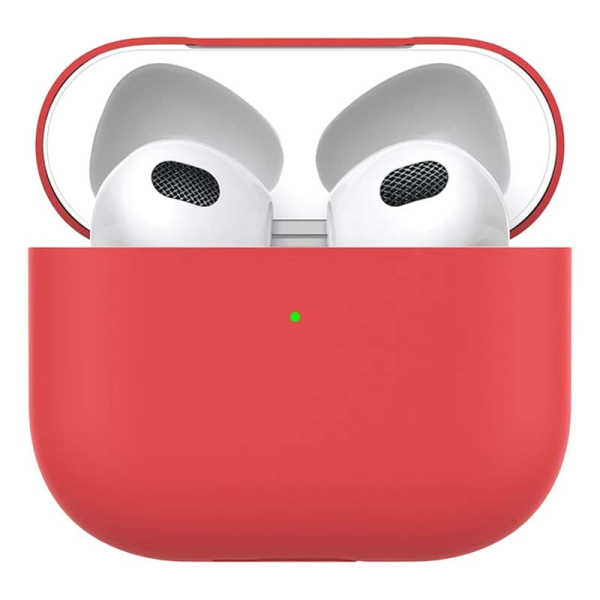 Силиконовый чехол для AirPods 3 Deppa Ultra Slim (47324) Красный