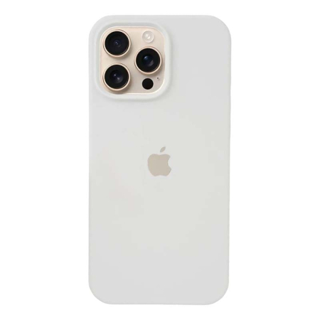 Чехол Silicone Case для Apple iPhone 16 Pro Max с MagSafe White, белый