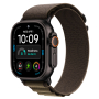 Apple Watch Ultra 4, 49 мм корпус из титана цвета «Black», ремешок Alpine Loop цвета «Dark Olive» размера S