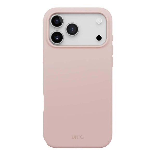 Чехол для iPhone 17 Pro Max с MagSafe UNIQ LINO (IP6.9P(2025)-LINOMBPNK) Blush Pink, розовый