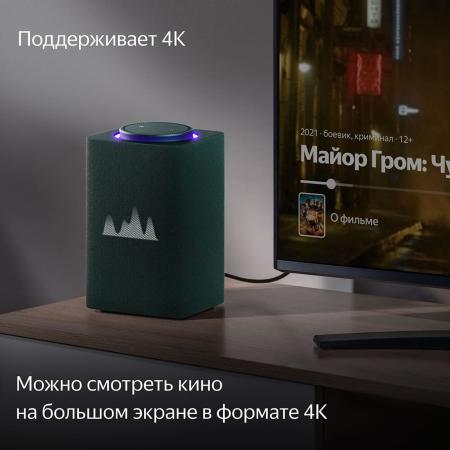 Умная колонка Яндекс.Станция Макс (с Алисой, с Zigbee) Зеленый