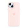 Чехол для Apple iPhone 15 Silicone Case с MagSafe Pink, розовый
