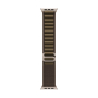Apple Watch Ultra 4, 49 мм корпус из титана цвета «Natural», ремешок Alpine Loop цвета «Dark Olive» размера M