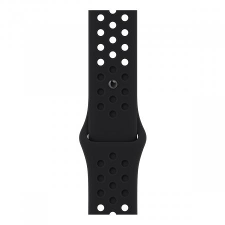 Apple Watch Nike Series 8, 45 мм корпус из алюминия цвета «Midnight», ремешок Nike Sport Band размера S/M цвета «Black/Black»