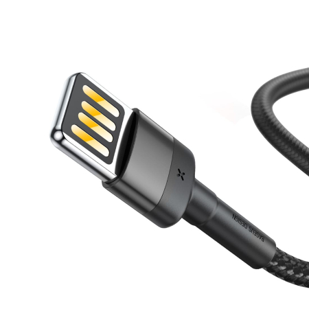 Кабель Baseus Cafule Cable USB For iP special edition 2,4A, 1 м (CALKLF-GG1) Grey/Black