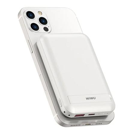 Внешний аккумулятор WiWU Snap Cube Mini Magnetic Wireless Power Bank Multi Portable Charger 10000mAh 20W (SC10000WHT) Черный