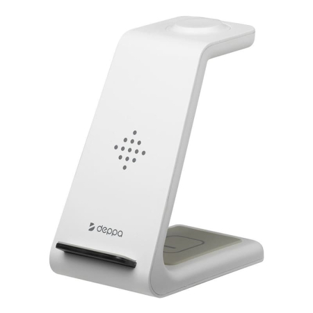 Зарядная станция Deppa 3в1 Charging Stand Twin (24015) White, белый