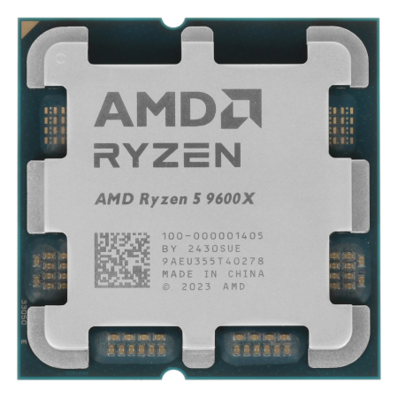 Процессор AMD Ryzen 5 9600X, 3,90 ГГц (Turbo 5,40 ГГц), AM5, OEM (100-000001405)