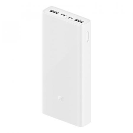 Портативный аккумулятор Xiaomi Mi Power Bank 3 20000mAh 18W (PLM18ZM) Белый