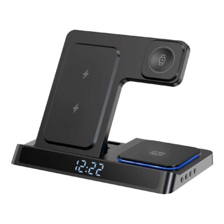 Беспроводное зарядное устройство WiWU Power Air 5в1 Wireless Charger (Wi-W006) Black, черный