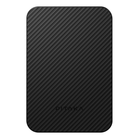 Внешний аккумулятор Pitaka Aramid Fiber Magnetic Power Bank black на 5000mAh, чёрный