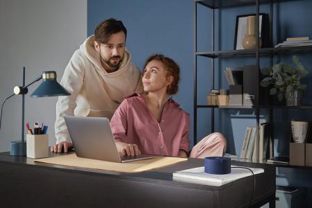 Умная колонка Яндекс.Станция Мини Синяя