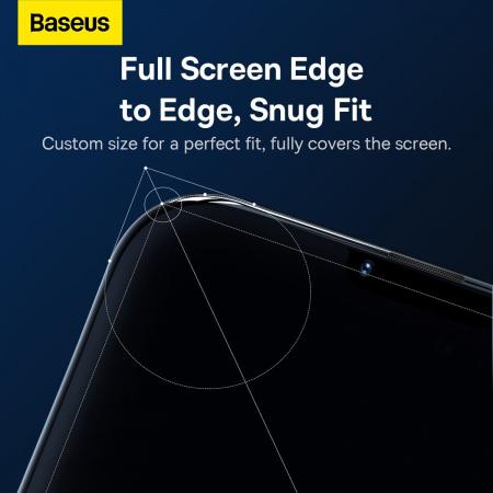 Стекло для iPhone 14 Plus/13 Pro Max Baseus Crystal glass 1шт +EasyStick (SGBL100202) Прозрачный