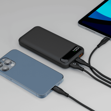 Внешний АКБ с дисплеем Deppa NRG Turbo V2 10000mAh (33637) Черный