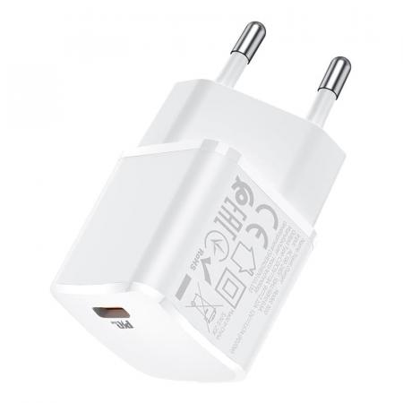 Зарядное устройство hoco. Starter USB Type-C 20 Вт (N10), белый