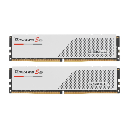 Оперативная память G.SKILL Ripjaws S5 F5 5600J3636D32GX2 RS5W DDR5 64GB 5600MHz CL36 UDIMM 2x32GB RGB White