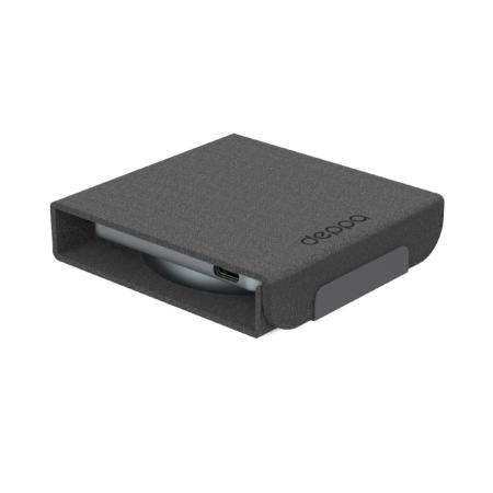 Беспроводная зарядная станция Deppa 2в1 Crystal MagSafe Fold Travel QI складная (23154) Black, черный