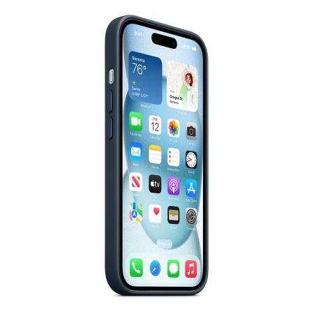 Чехол FineWoven Case для Apple iPhone 15 с MagSafe Pacific Blue, синий