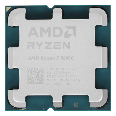 Процессор AMD Ryzen 5 8600G, 4,30 ГГц (Turbo 5,00 ГГц), AM5, OEM (100-000001237)