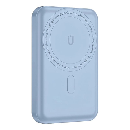 Внешний аккумулятор WiWU Power Bank Snap Cube-SC 10000mAh 22,5 Вт Blue, голубой