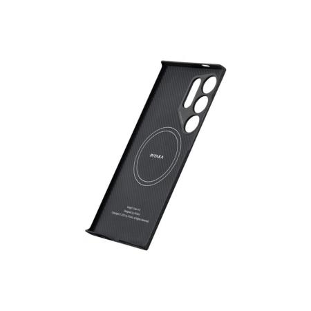 Чехол для Samsung Galaxy S24 Ultra Pitaka MagEZ 4 Case кевлар (KS2401U) Черный