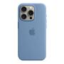 Чехол Silicone Case для Apple iPhone 15 Pro с MagSafe (original) Winter Blue, голубой