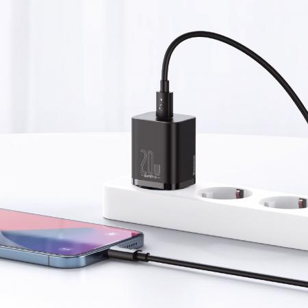 Зарядное устройство USB Type-C Baseus Super Si Quick Charger 1C 20 Вт EU (CCSUP-B01), черный
