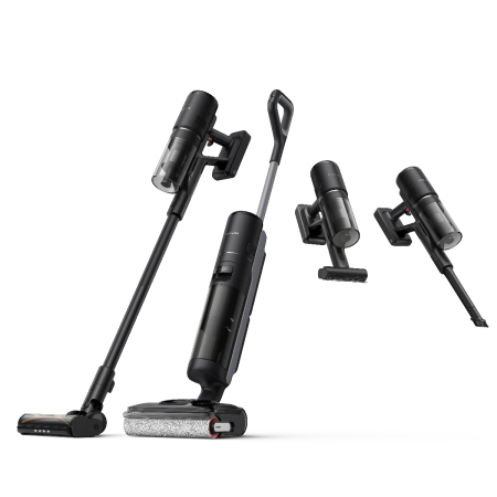 Вертикальный моющий пылесос Dreame H12 Dual FlexReach Чёрный